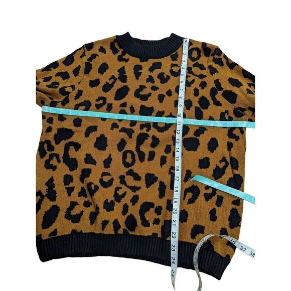 Who What Wear Leopard print Crew neck sweater XXL - Picture 4 of 7